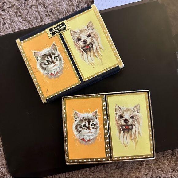 Vintage Durations Dog & Cat Playing Cards - Picture 3 of 6